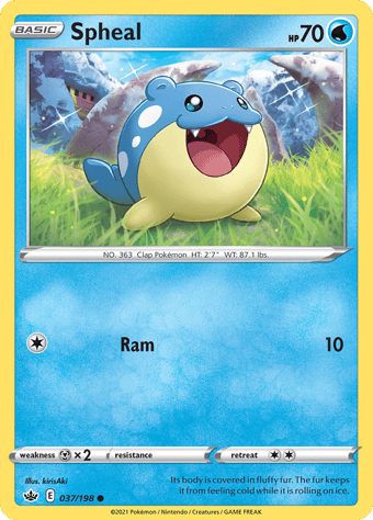 Spheal Chilling Reign Pokemon Card