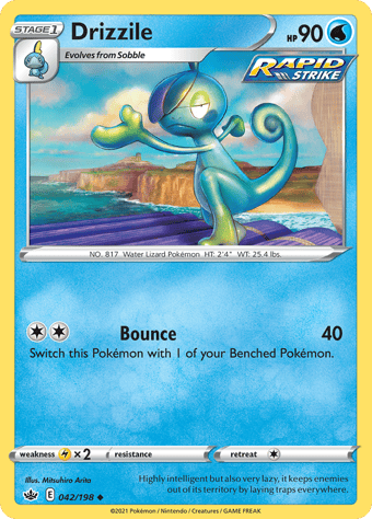 Drizzile Chilling Reign Pokemon Card