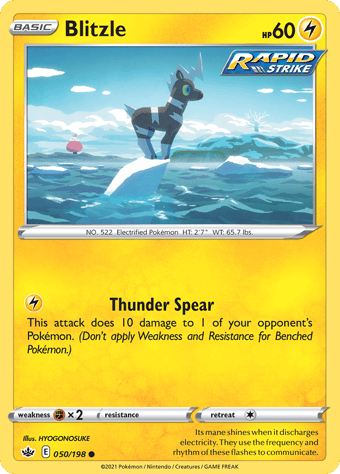 Blitzle Chilling Reign Pokemon Card
