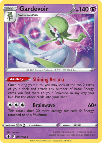 Gardevoir Chilling Reign Pokemon Card
