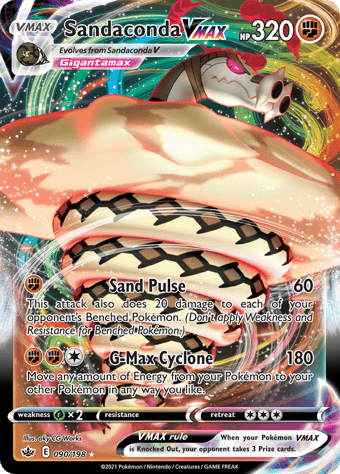 Sandaconda VMAX Chilling Reign Pokemon Card