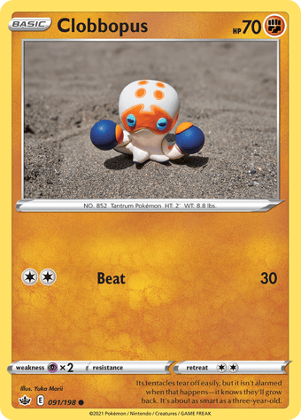 Clobbopus Chilling Reign Pokemon Card