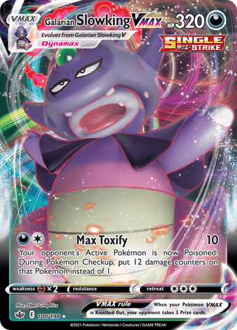 Galarian Slowking VMAX Chilling Reign Pokemon Card