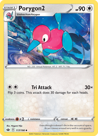 Porygon2 Chilling Reign Pokemon Card