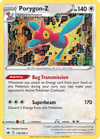 Porygon-Z Chilling Reign Pokemon Card