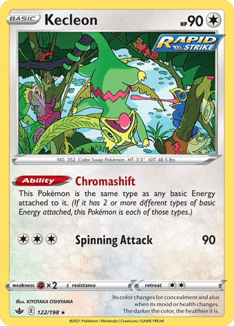Kecleon Chilling Reign Pokemon Card