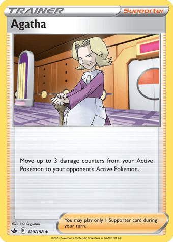 Agatha Chilling Reign Pokemon Card