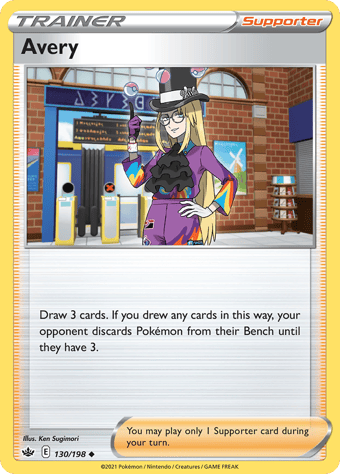 Avery Chilling Reign Pokemon Card