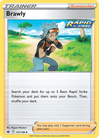 Brawly Chilling Reign Pokemon Card