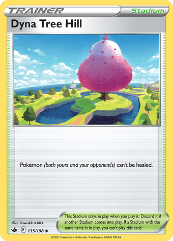 Dyna Tree Hill Chilling Reign Pokemon Card