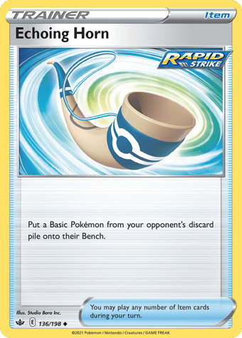 Echoing Horn Chilling Reign Pokemon Card
