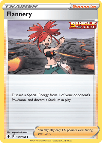 Flannery Chilling Reign Pokemon Card