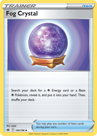 Fog Crystal Chilling Reign Pokemon Card