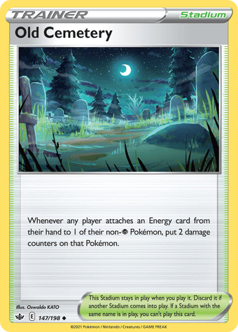 Old Cemetery Chilling Reign Pokemon Card