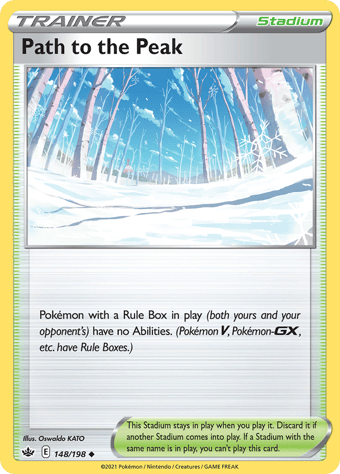 Path to the Peak Chilling Reign Pokemon Card