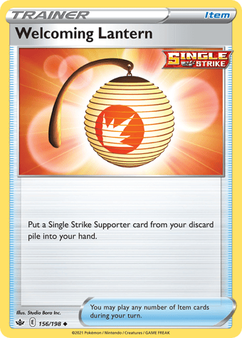 Welcoming Lantern Chilling Reign Pokemon Card