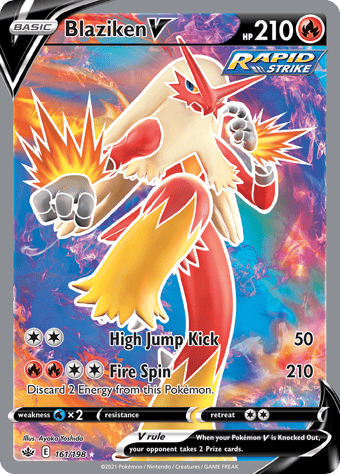 Blaziken V Chilling Reign Pokemon Card