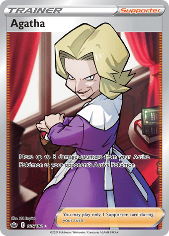 Agatha Chilling Reign Pokemon Card