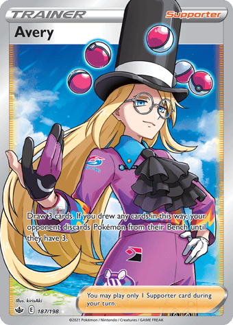 Avery Chilling Reign Pokemon Card