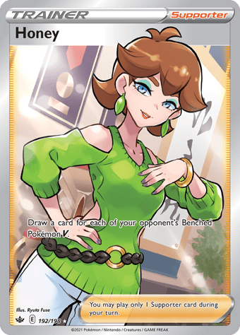 Honey Chilling Reign Pokemon Card