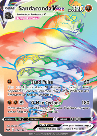 Sandaconda VMAX Chilling Reign Pokemon Card