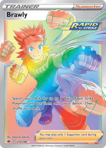 Brawly Chilling Reign Pokemon Card