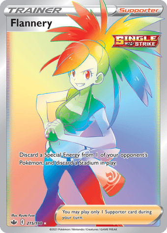 Flannery Chilling Reign Pokemon Card