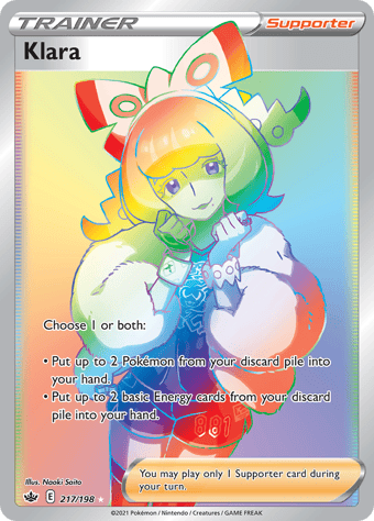 Klara Chilling Reign Pokemon Card