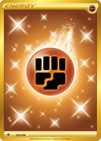 Fighting Energy Chilling Reign Pokemon Card