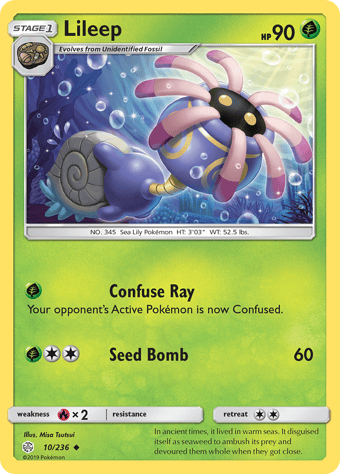 Lileep Cosmic Eclipse Pokemon Card