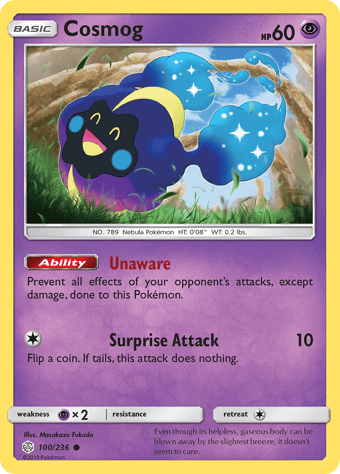Cosmog Cosmic Eclipse Pokemon Card