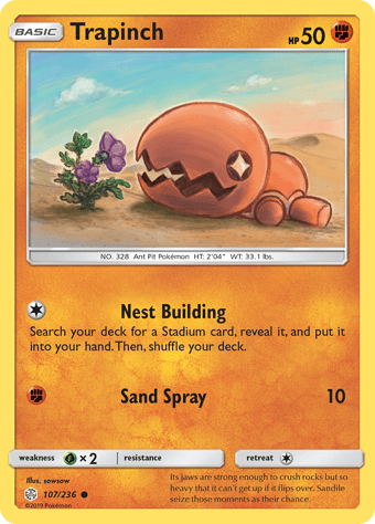 Trapinch Cosmic Eclipse Pokemon Card