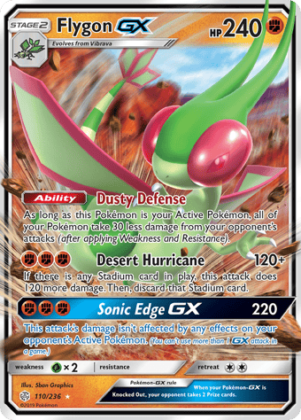 Flygon-GX Cosmic Eclipse Pokemon Card