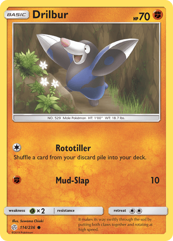 Drilbur Cosmic Eclipse Pokemon Card