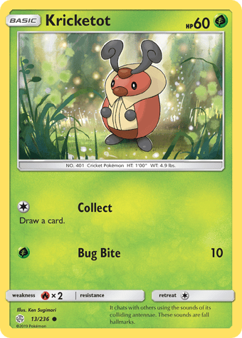 Kricketot Cosmic Eclipse Pokemon Card