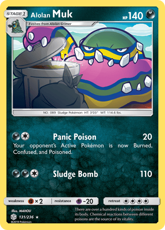 Alolan Muk Cosmic Eclipse Pokemon Card