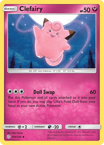 Clefairy Cosmic Eclipse Pokemon Card
