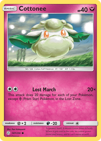 Cottonee Cosmic Eclipse Pokemon Card
