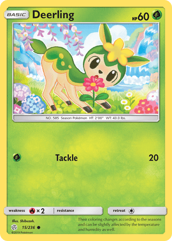 Deerling Cosmic Eclipse Pokemon Card