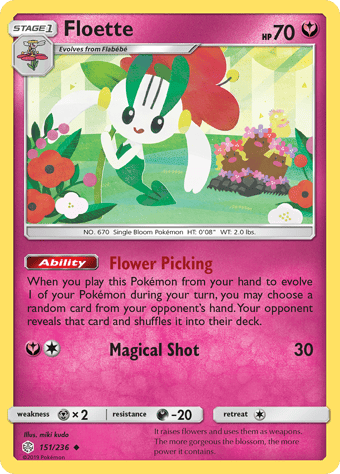Floette Cosmic Eclipse Pokemon Card