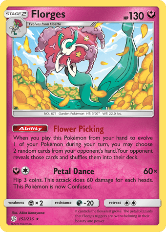 Florges Cosmic Eclipse Pokemon Card