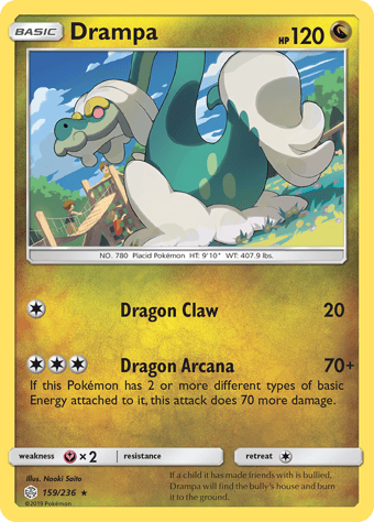 Drampa Cosmic Eclipse Pokemon Card