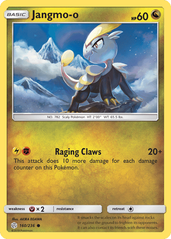 Jangmo-o Cosmic Eclipse Pokemon Card