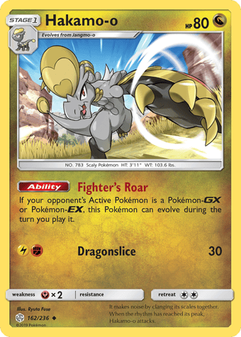 Hakamo-o Cosmic Eclipse Pokemon Card