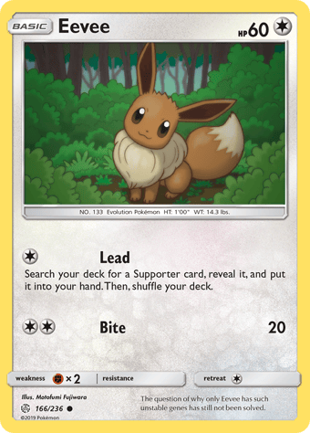 Eevee Cosmic Eclipse Pokemon Card