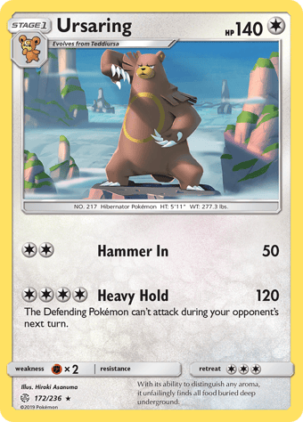 Ursaring Cosmic Eclipse Pokemon Card
