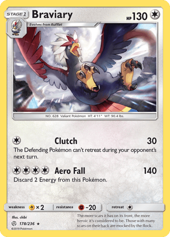 Braviary Cosmic Eclipse Pokemon Card