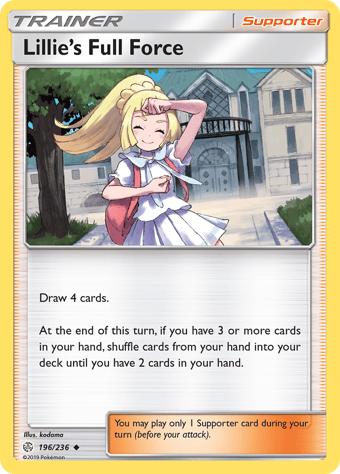 Lillie's Full Force Cosmic Eclipse Pokemon Card