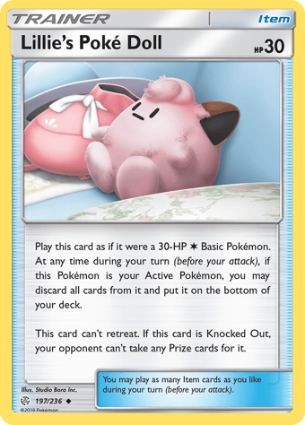 Lillie's Poke Doll Cosmic Eclipse Pokemon Card