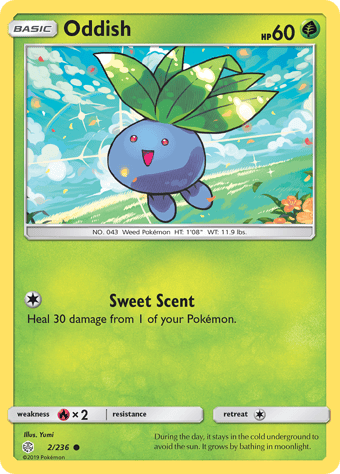 Oddish Cosmic Eclipse Pokemon Card
